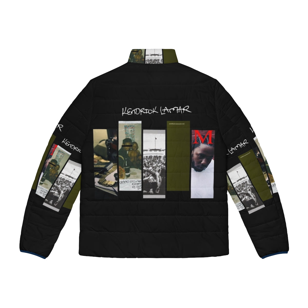 Kendrick Lamar Hip Hop Puffer Jacket - Back