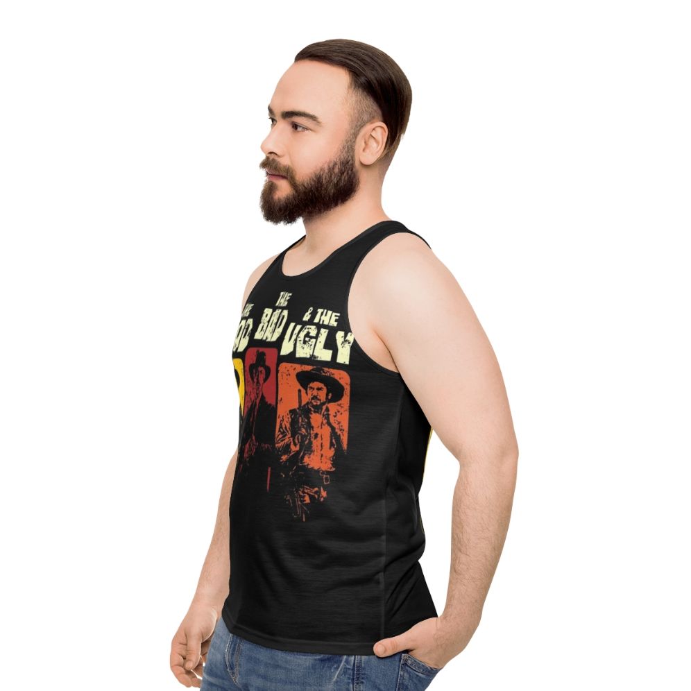 Unisex 'The Good, The Bad, The Ugly' spaghetti western inspired tank top - men side