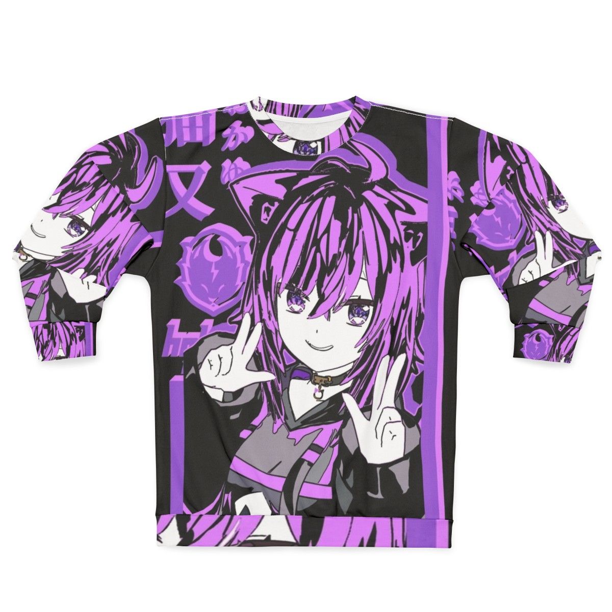 Hololive Gamers Nekomata Okayu Anime Inspired Sweatshirt