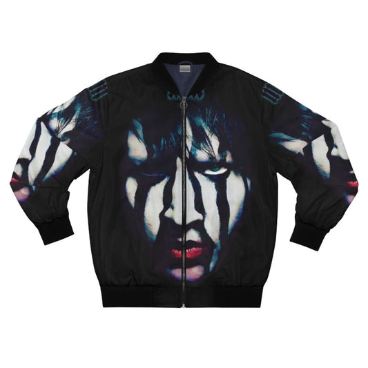 Marilyn Manson portrait fan art bomber jacket