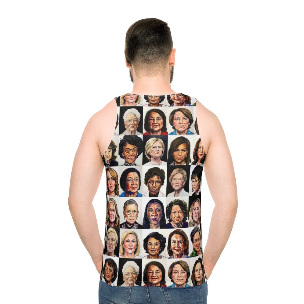 Sheroes 2020 Unisex Feminist Tank Top - men back