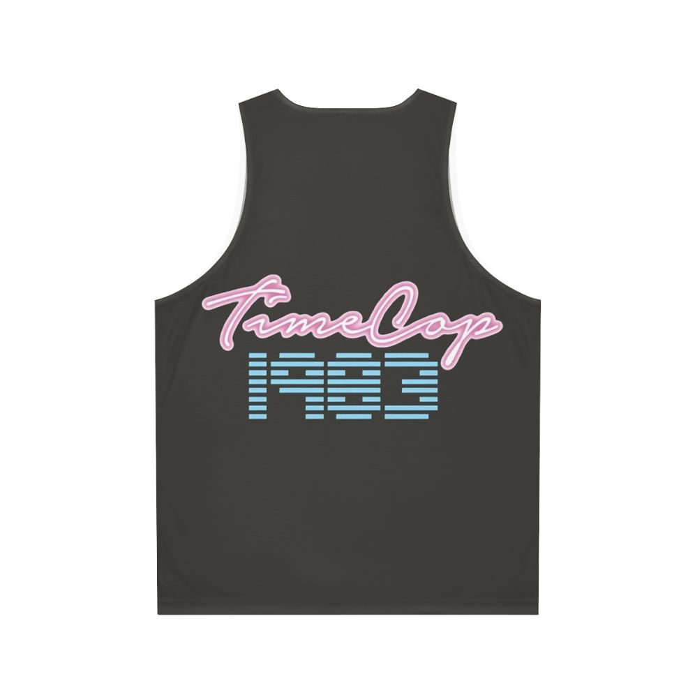 Timecop 1983 synthwave retro 80s unisex tank top - Back