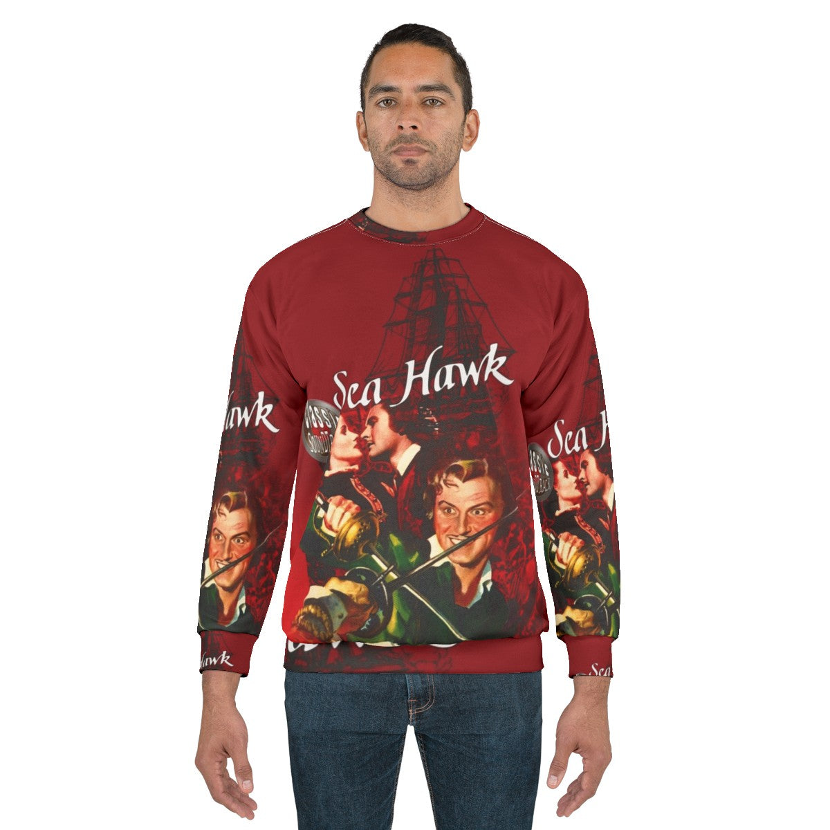 Sea Hawk movie-themed vintage sweatshirt - men