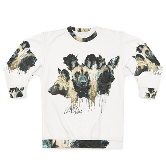 Cerberus wild african dog printed sweatshirt