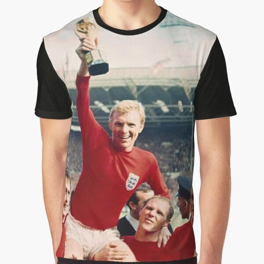 Vintage 1966 England World Cup Champions Graphic T-Shirt featuring Bobby Moore