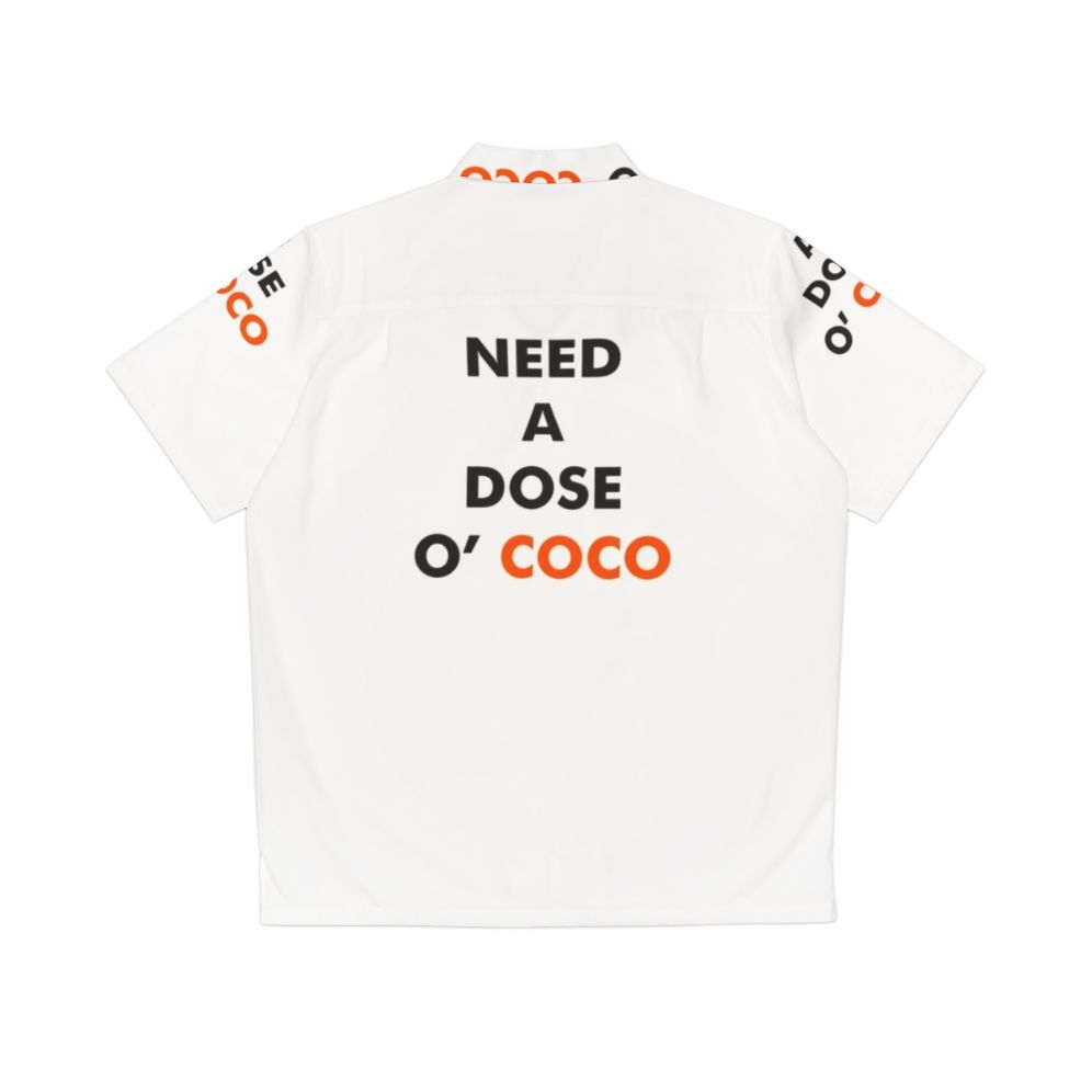 Need A Dose O' Coco Funny Hawaiian Shirt featuring Conan O'Brien - Back