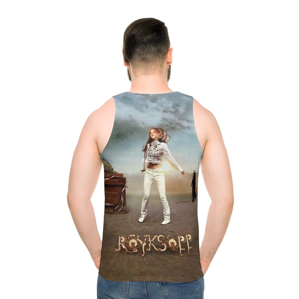 Unisex Royksopp electronic music tank top - men back