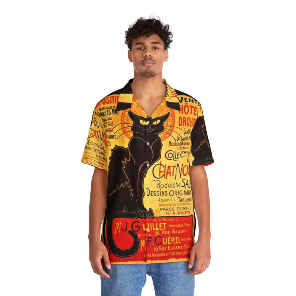 Vintage 1896 Le Chat Noir Hawaiian Shirt - People Front