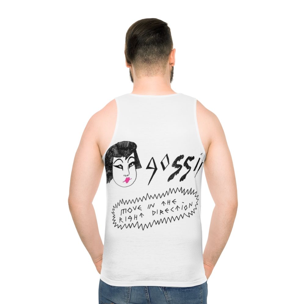 Unisex Right Direction music lover tank top - men back