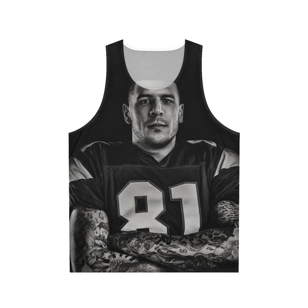 Aaron Hernandez Unisex Football Tank Top