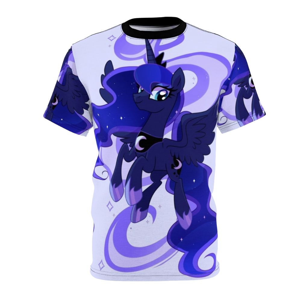 Woona-inspired graphic design on a high-quality t-shirt, featuring Princess Luna from My Little Pony.