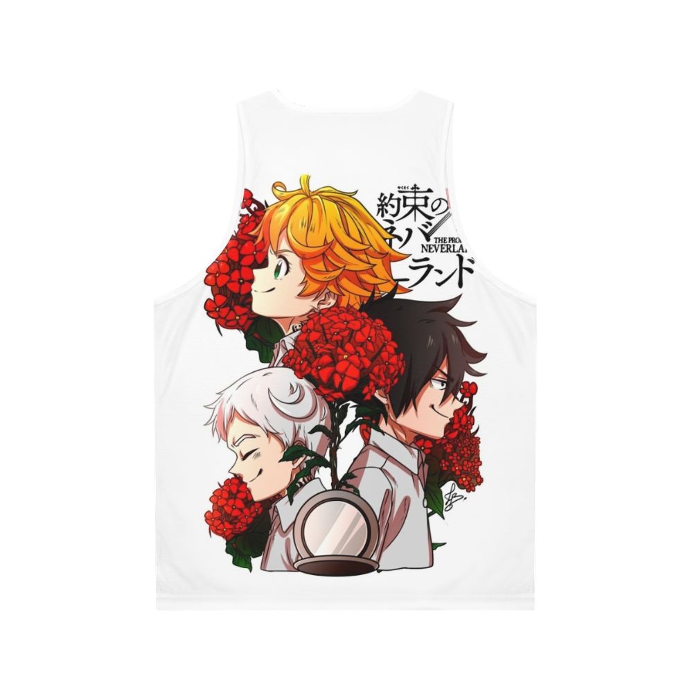 The Promised Neverland Anime and Manga Unisex Tank Top - Back