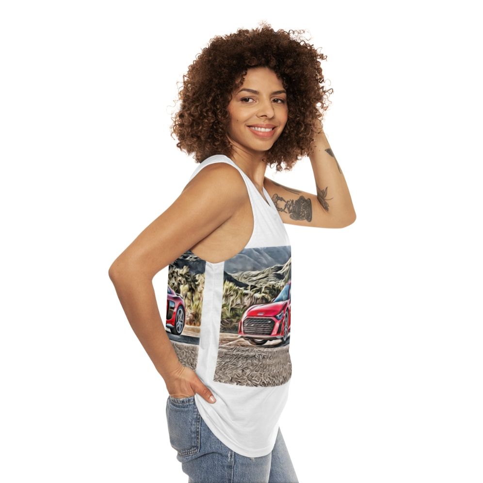 Audi R8 Unisex Tank Top - women side