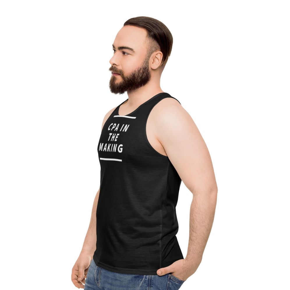 Cpa in the Making Unisex Tank Top - men side