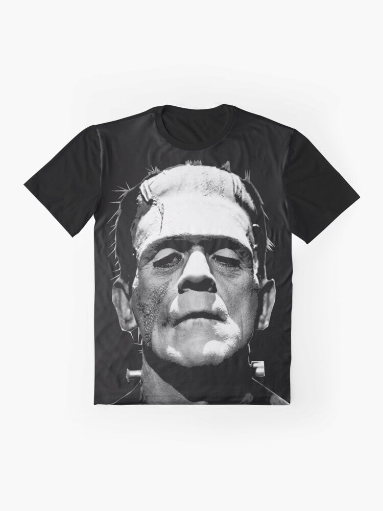 Classic Monster Frankenstein Graphic T-Shirt - Flat lay