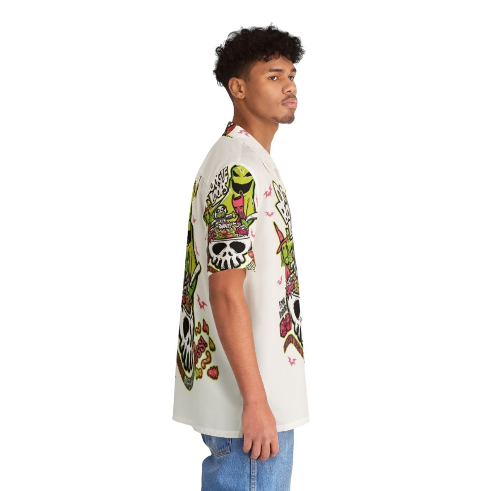 Oogie Boogie Loops Hawaiian Shirt with Nightmare Before Christmas Characters - People Pight