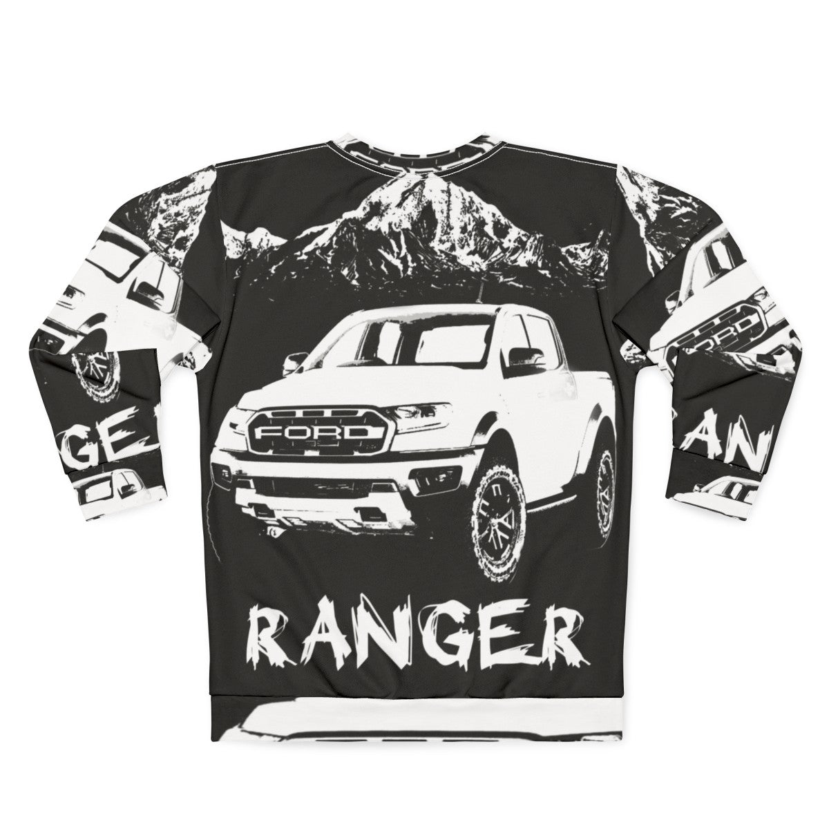 Ford Ranger Sweatshirt featuring off-road and outdoor design - Back