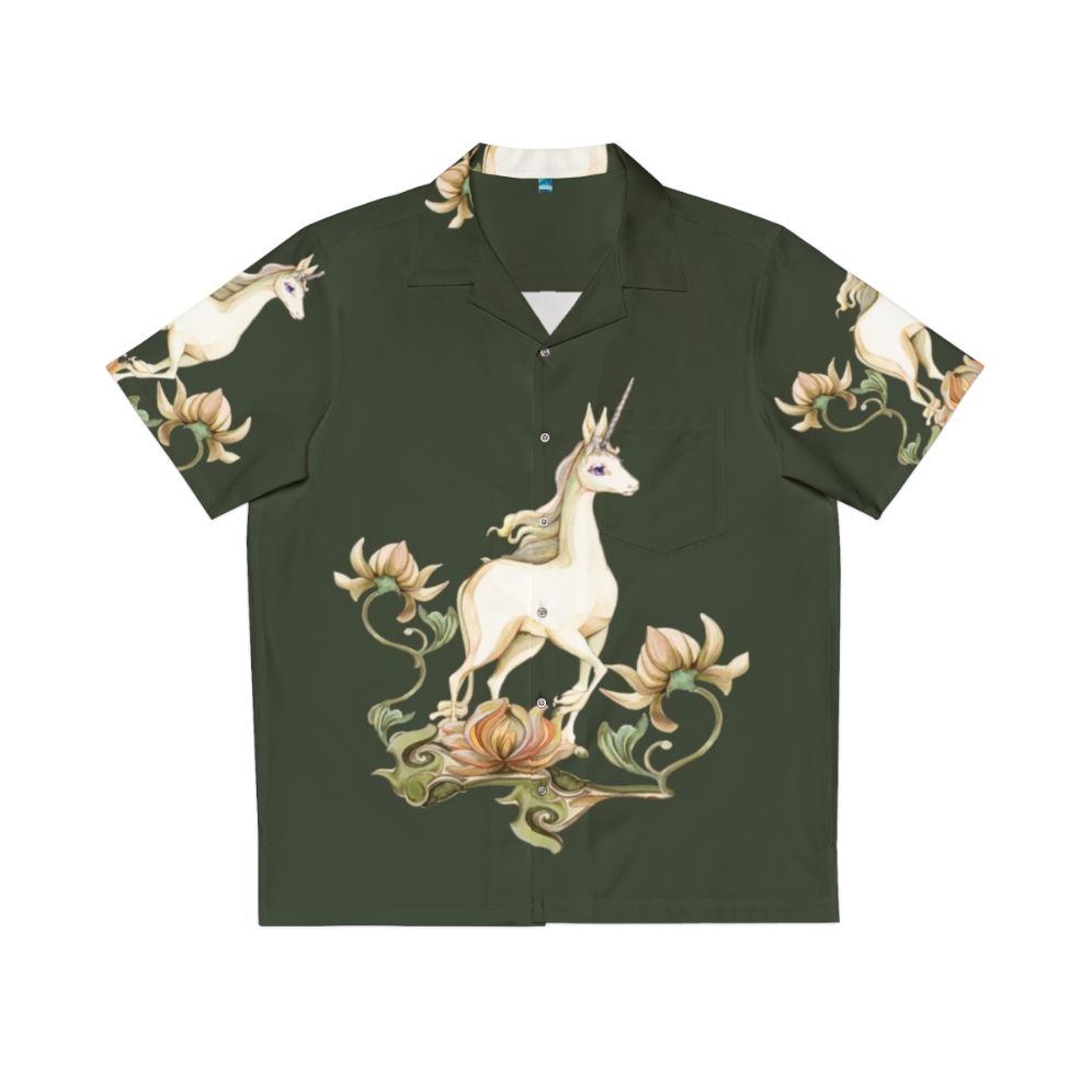 Last Unicorn Floral Fantasy Hawaiian Shirt