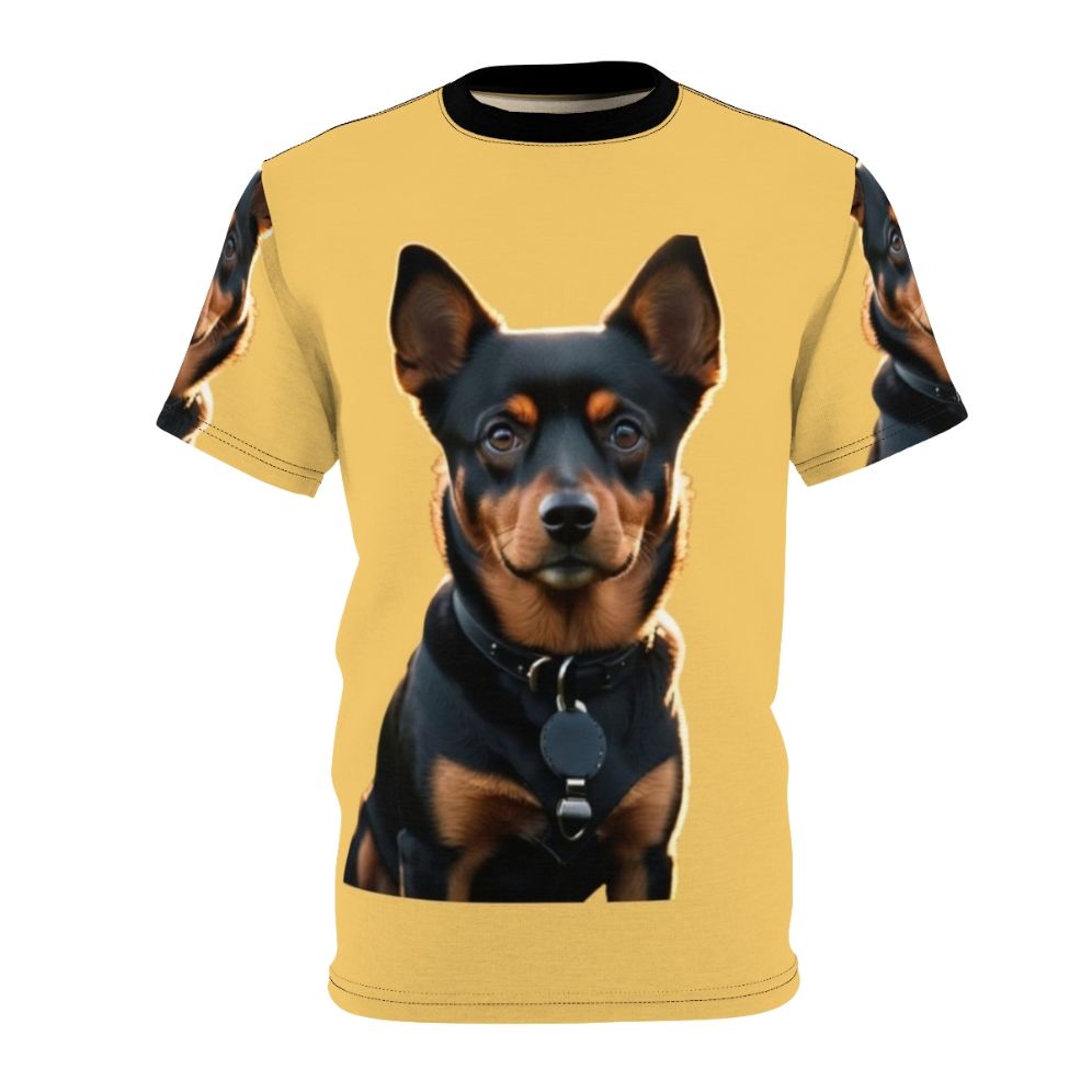 Vintage-style graphic tee featuring a Lancashire Heeler dog silhouette