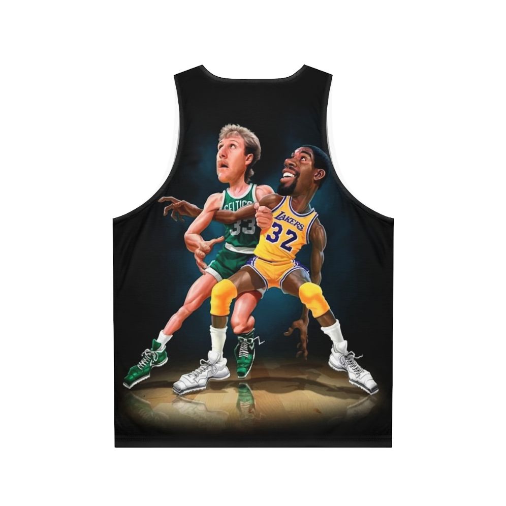 Unisex basketball vintage graphic tank top - Back