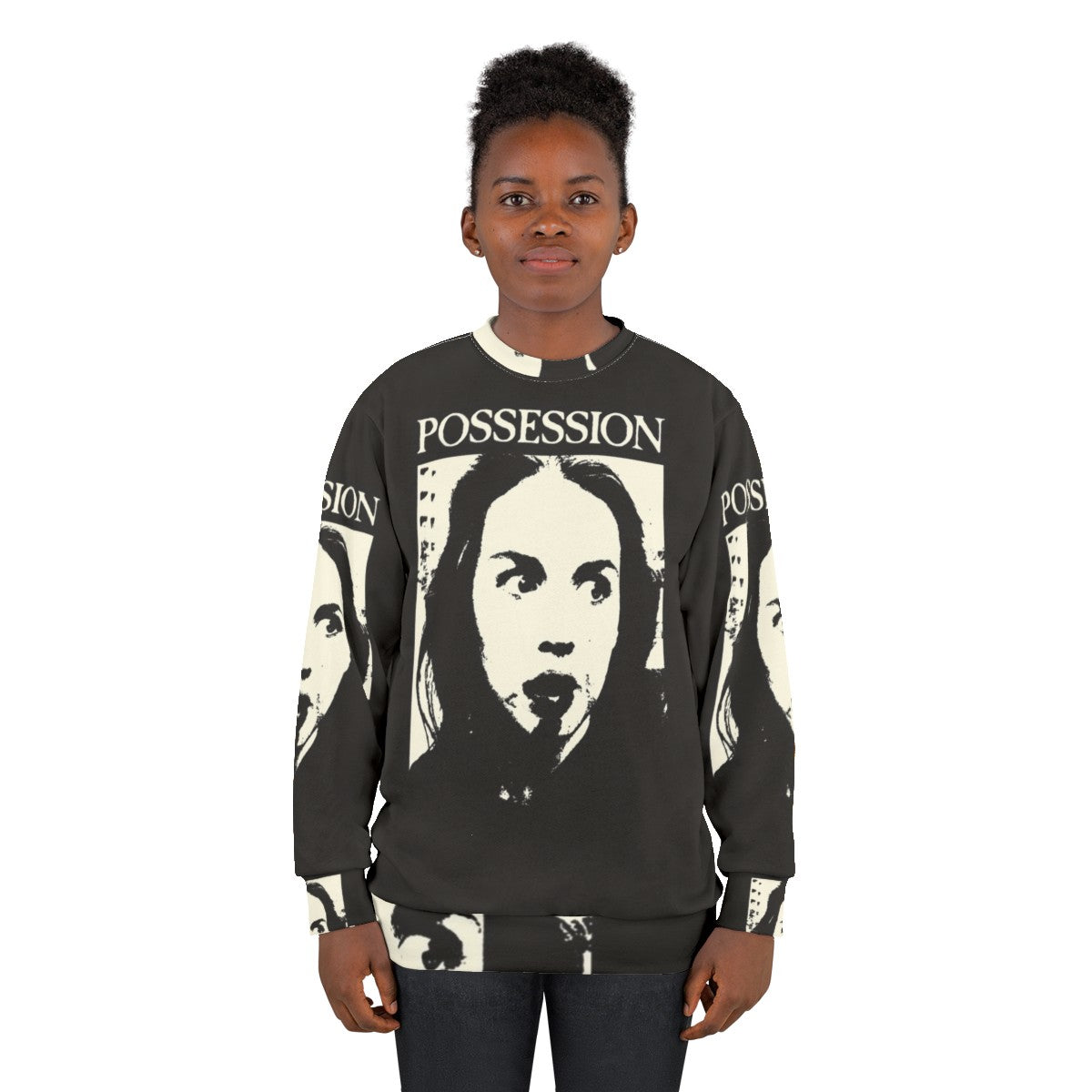 Possession Sweatshirt with Occult and Paranormal Design - women