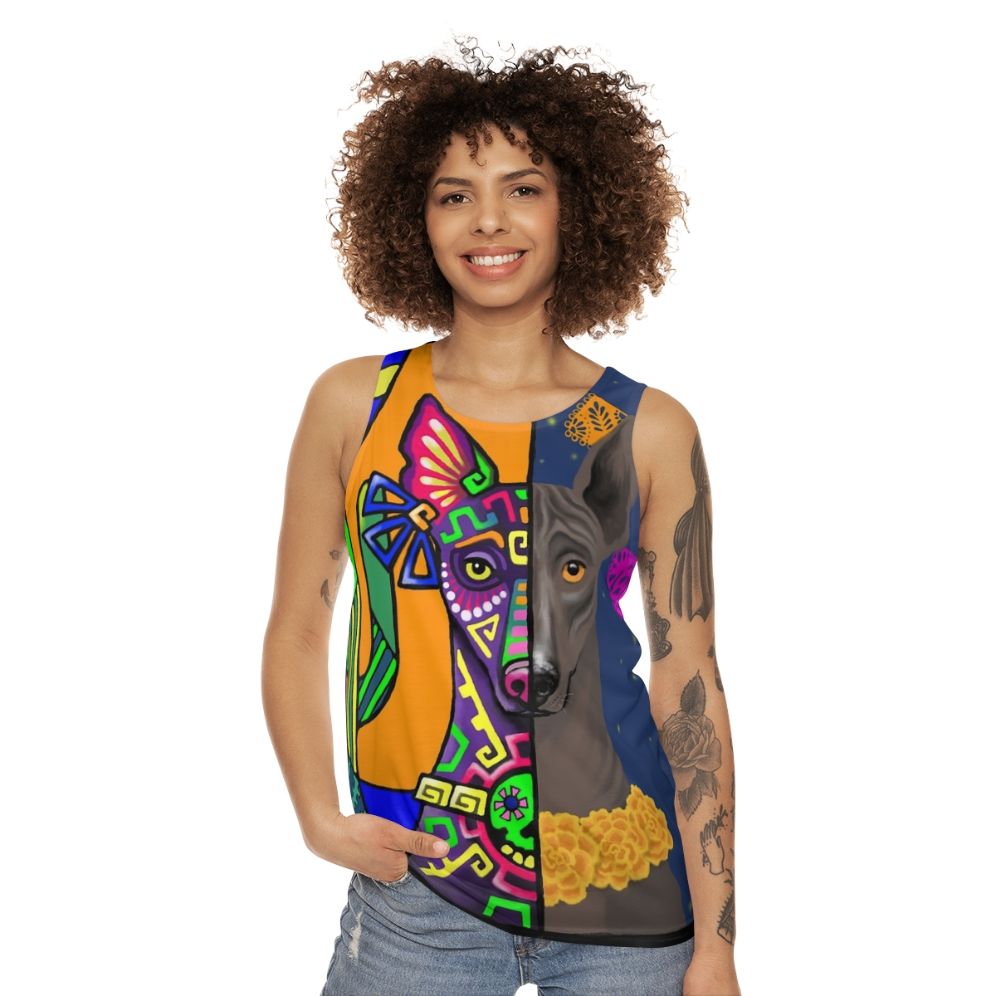 Prehispanic Xoloitzcuintle Unisex Tank Top - women