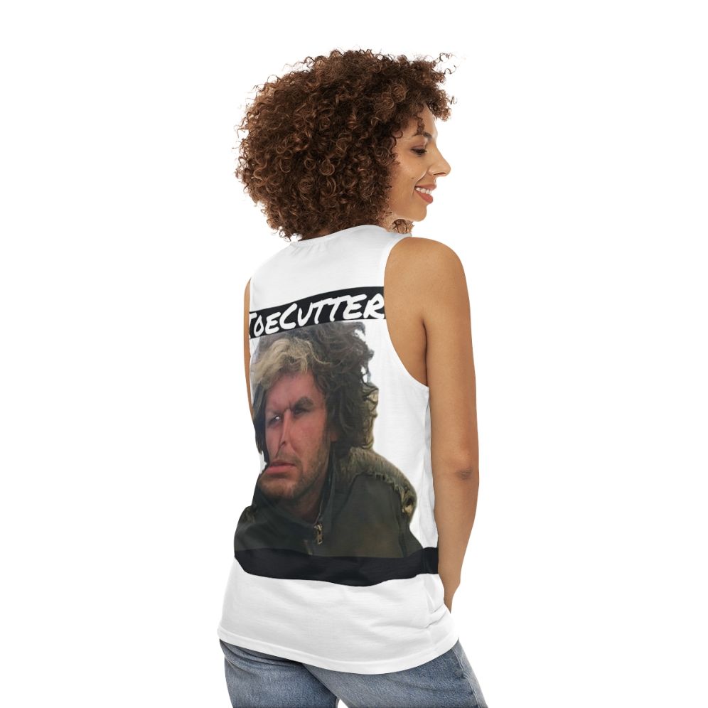 Toecutter Mad Max Inspired Unisex 80s Apocalypse Tank Top - women back