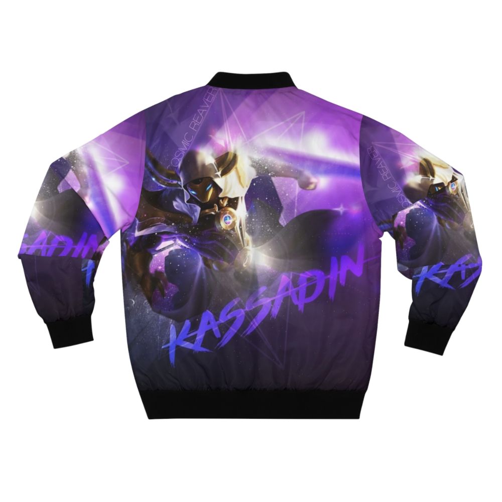 Kassadin from the game League of Legends featured on a bomber jacket - Back