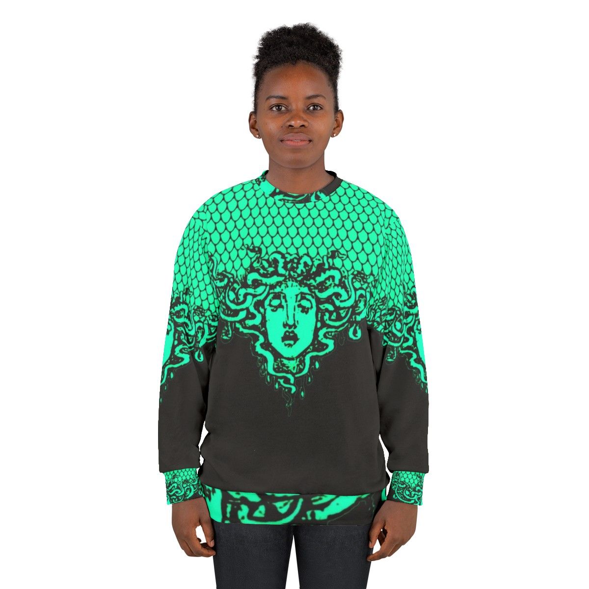 Athena's Aegis Armor Black Sweatshirt - women