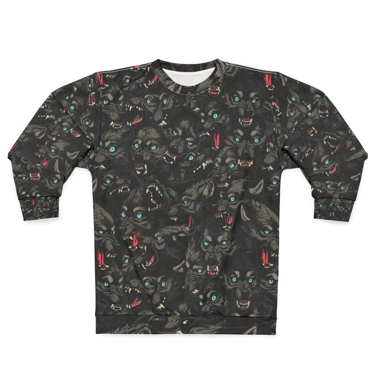 Dark Wolf Pack Pattern Sweatshirt