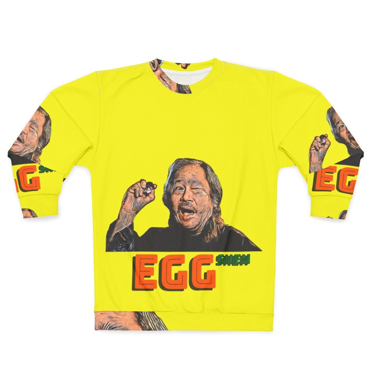 Egg Shen from the '80s cult classic 'Big Trouble in Little China' on a sweatshirt