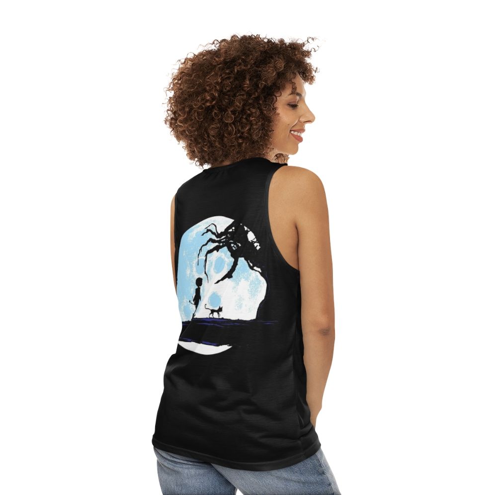 Retro Moonwalk Unisex Tank Top - women back