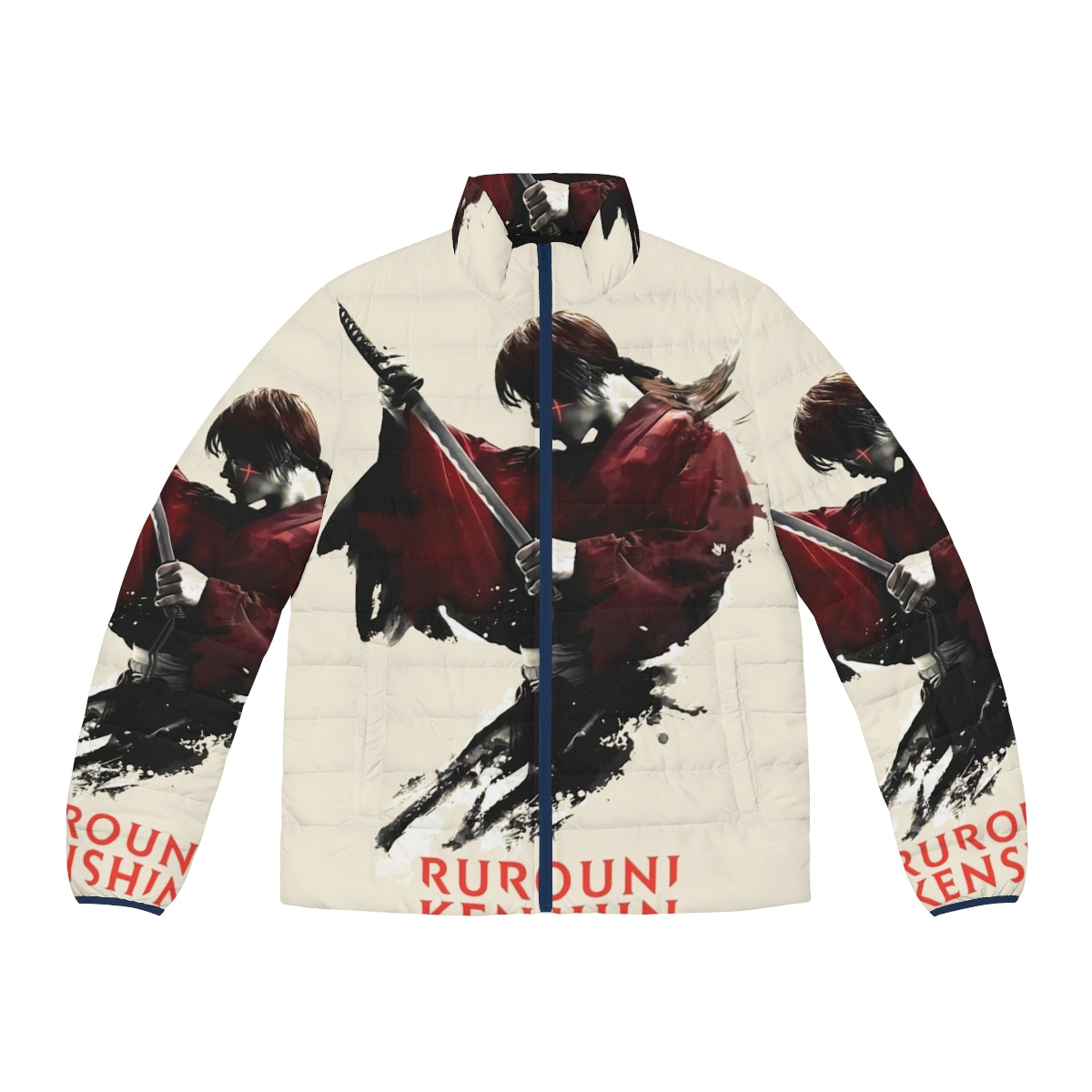 Rurouni Kenshin Himura Kenshin Anime Puffer Jacket