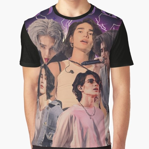 Graphic t-shirt featuring Thai BL actor and singer Jeff Satur