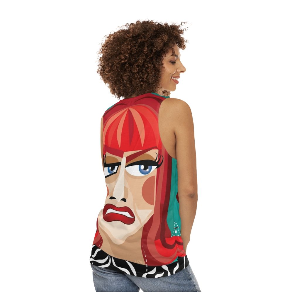 Coco Abstract Unisex Tank Top - women back