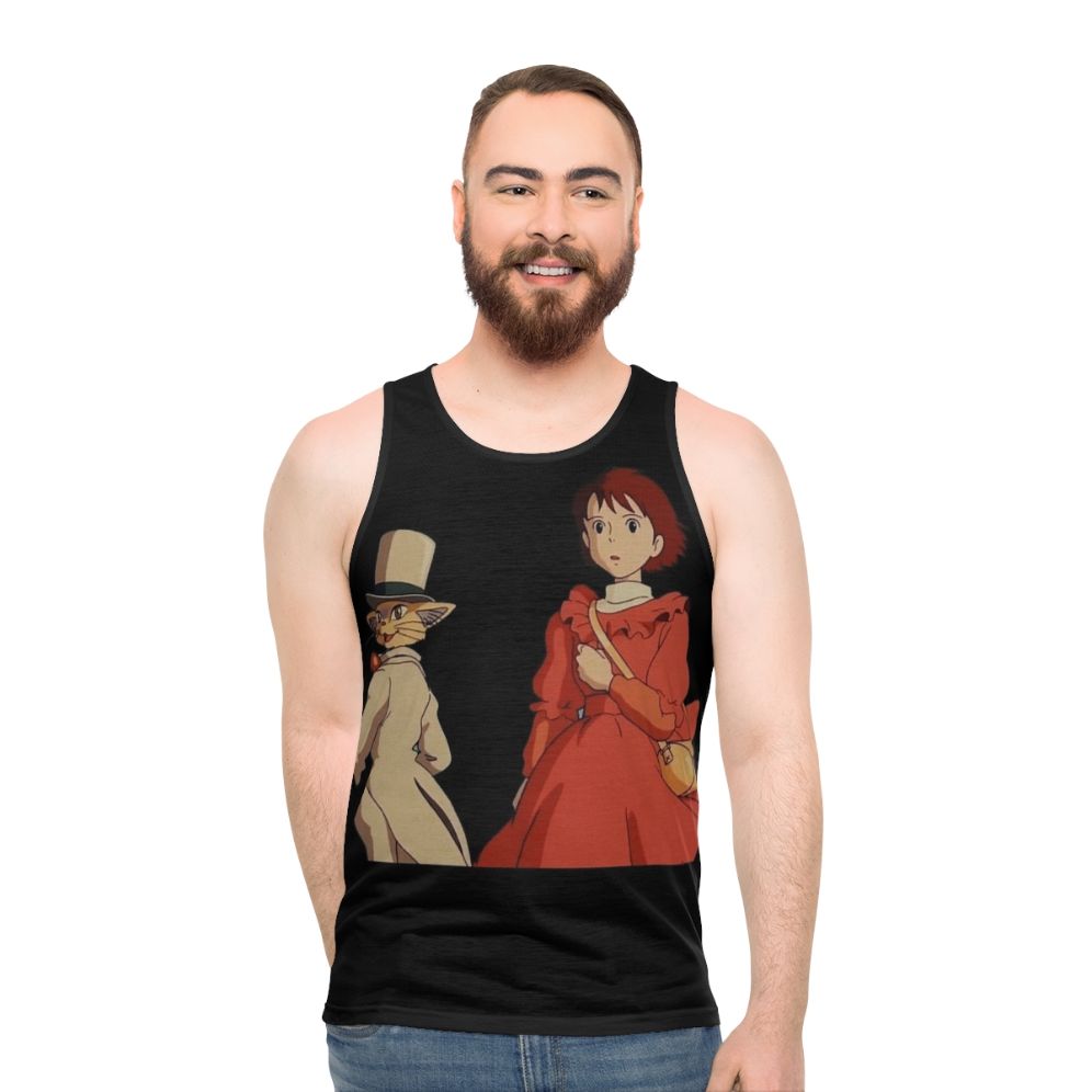 The Wind Rises Unisex Tank Top featuring Powerful Characters from the Studio Ghibli Film - men