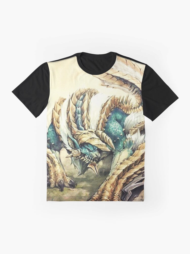 Monster Hunter Zinogre Roaring Thunder Graphic T-Shirt - Flat lay