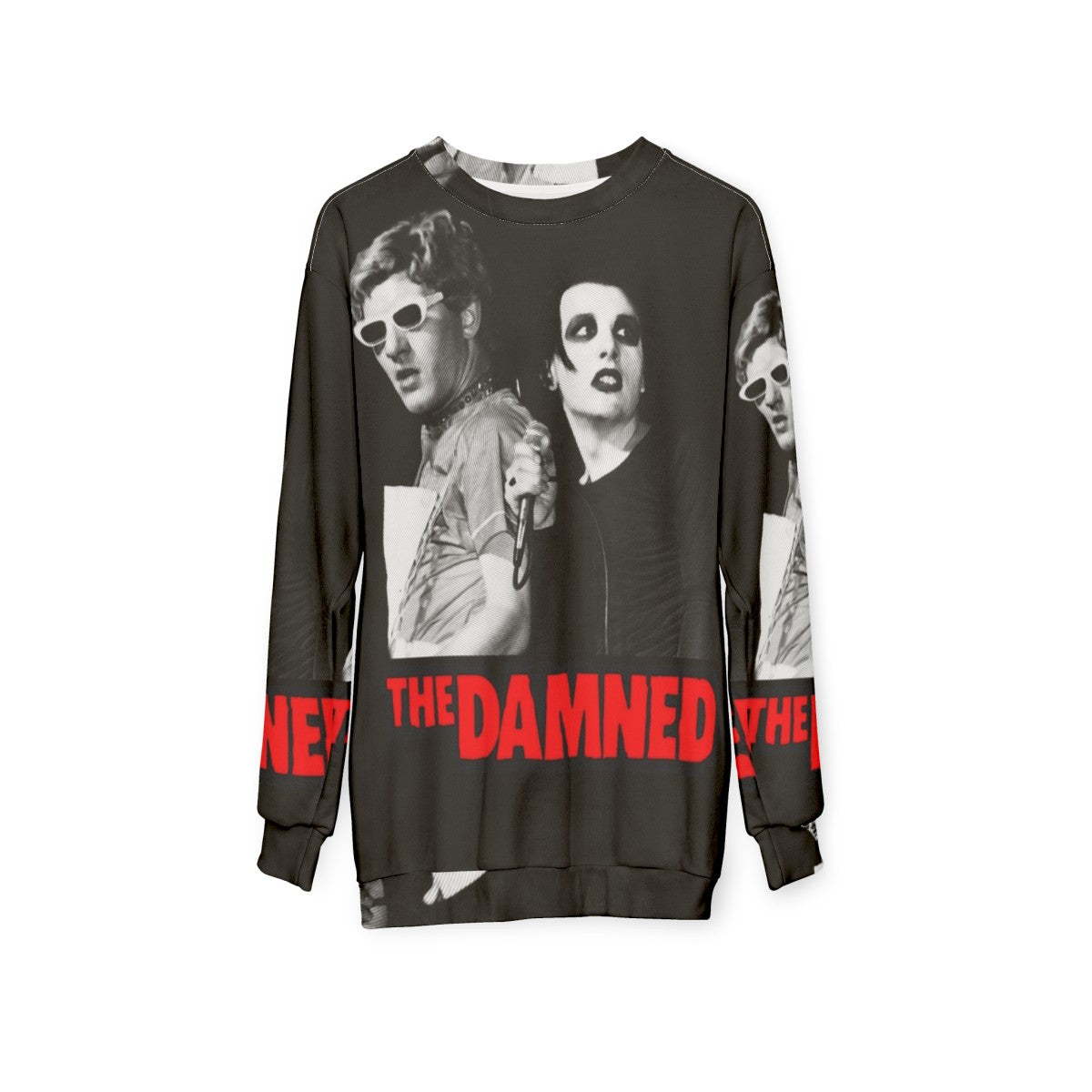 The Damned Punk Rock Band Sweatshirt - hanging