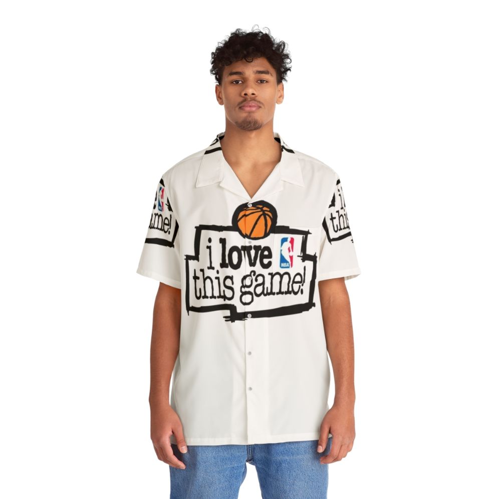 "I Love This Game" Hawaiian Shirt for Gaming Enthusiasts - People Front