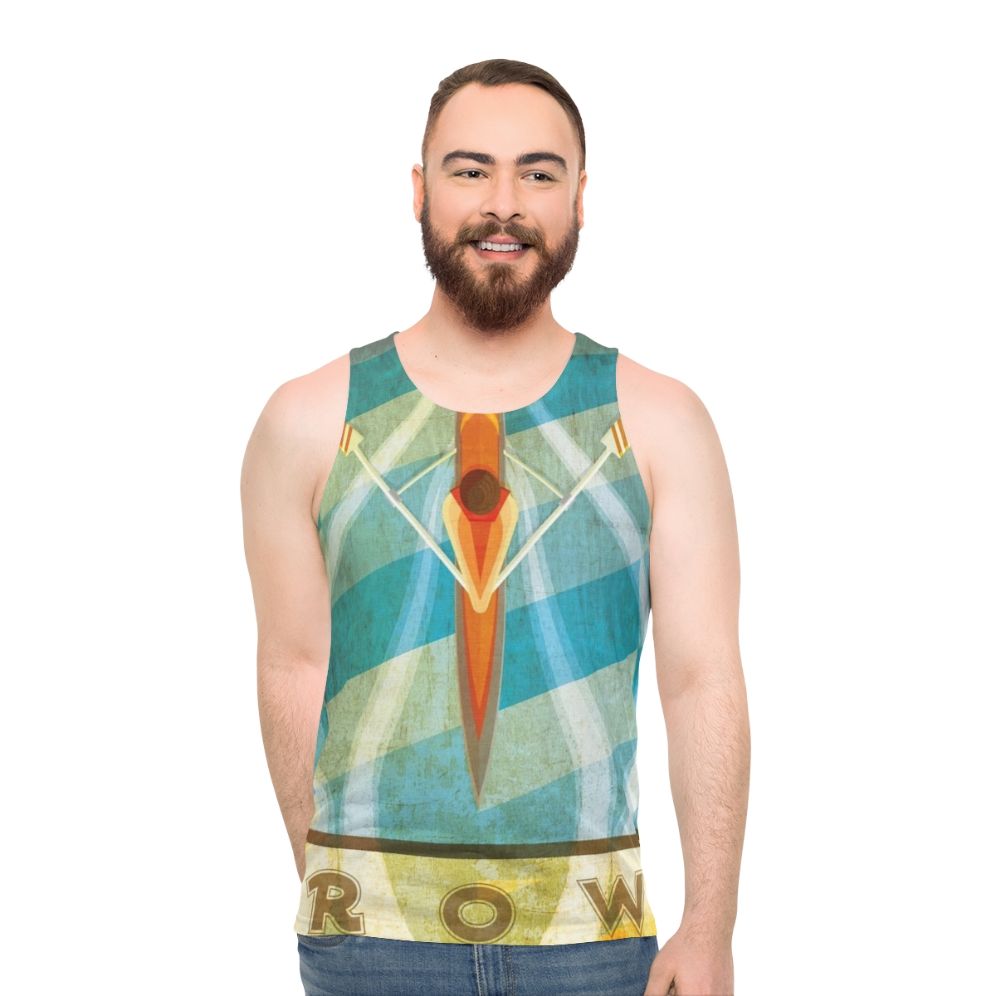 Sculling unisex tank top - men