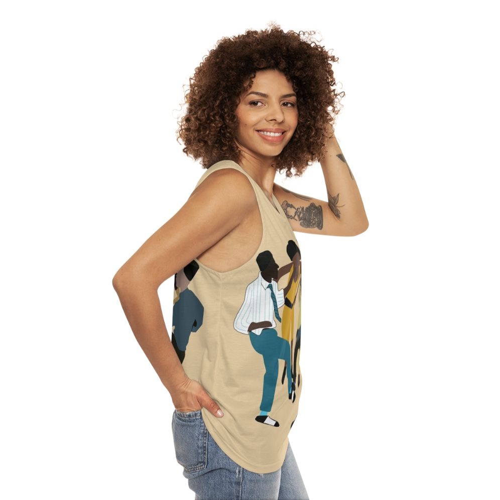 House Party Unisex Retro 90s Hip Hop Tank Top - women side