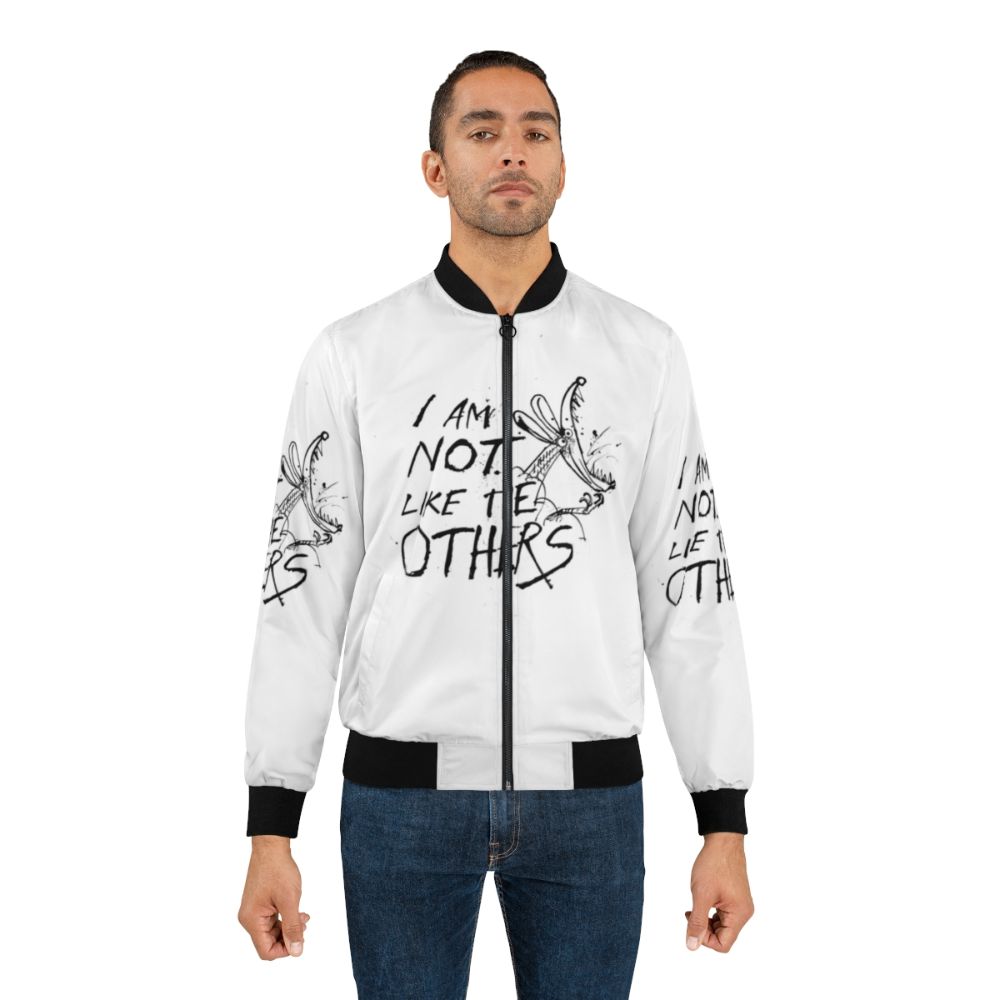 Gonzo-inspired bomber jacket with Ralph Steadman's iconic mouse illustration - Lifestyle