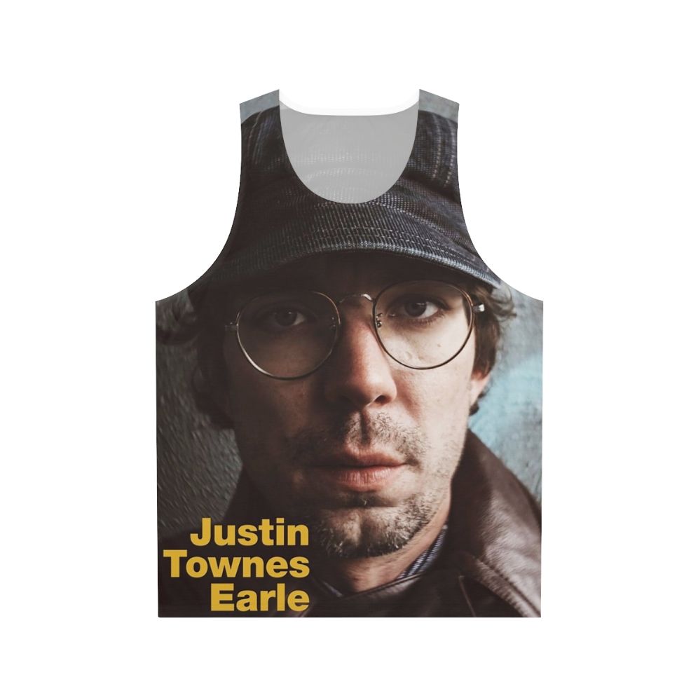 Justin Townes Earle American World Music Unisex Tank Top