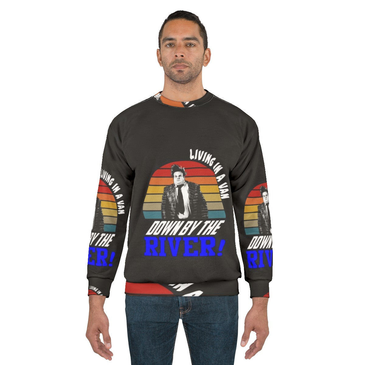 Retro Chris Farley Matt Foley Graphic Sweatshirt - men