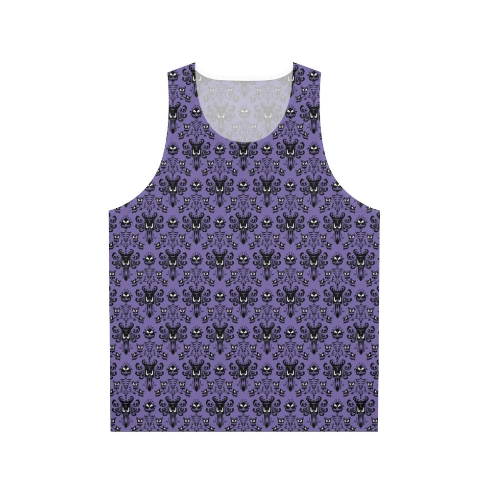 Disney Haunted Mansion Wallpaper Unisex Tank Top