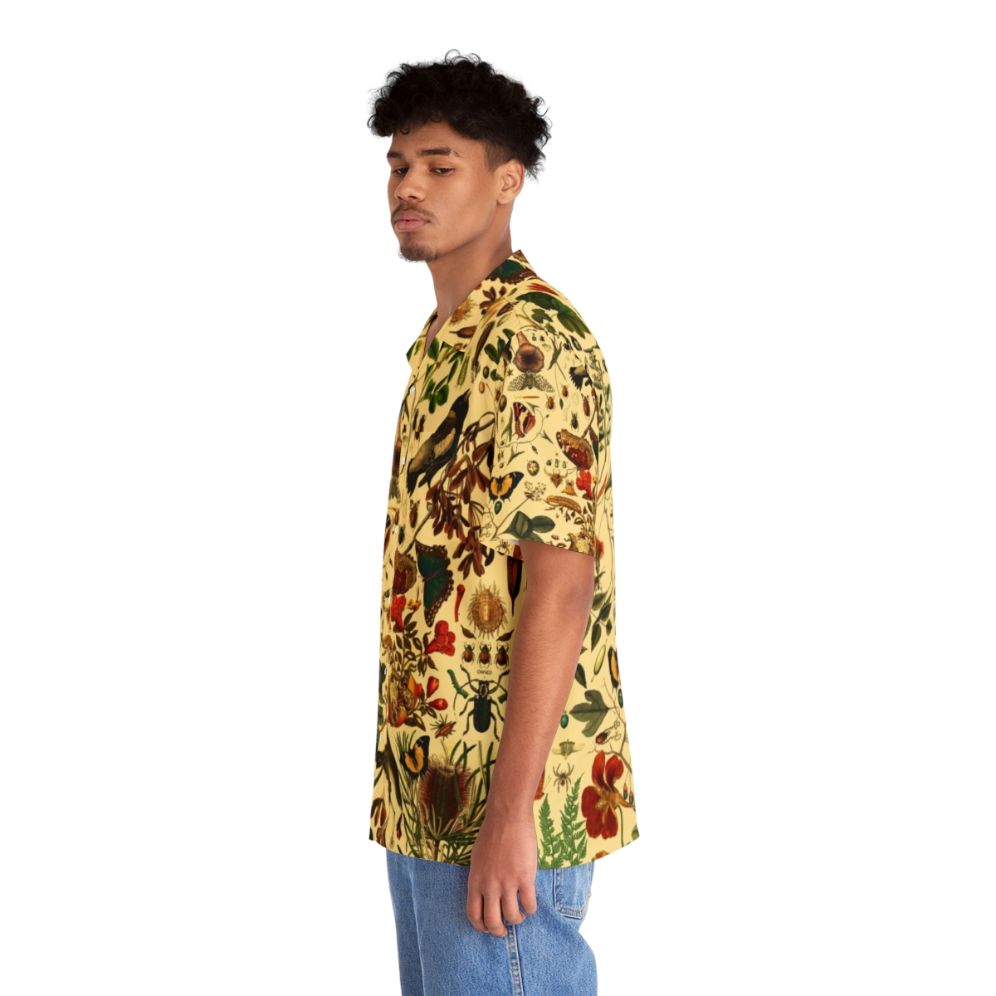 Vintage-inspired Hawaiian shirt with biology, nature, and plant patterns - People Left