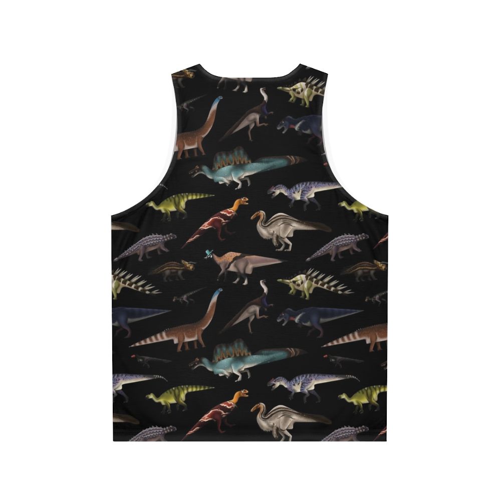 Dinosaur Unisex Tank Top - Back