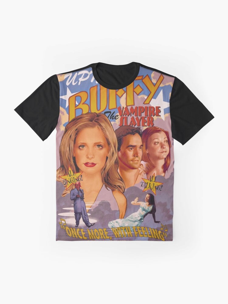 Buffy the Vampire Slayer "Once More With Feeling" Vintage Graphic T-Shirt - Flat lay