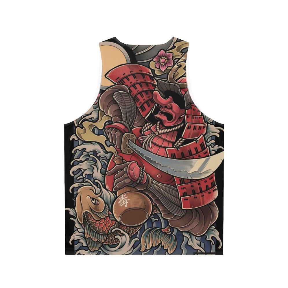 Samurai Tank Top featuring the Drunken Oni Warrior design - Back