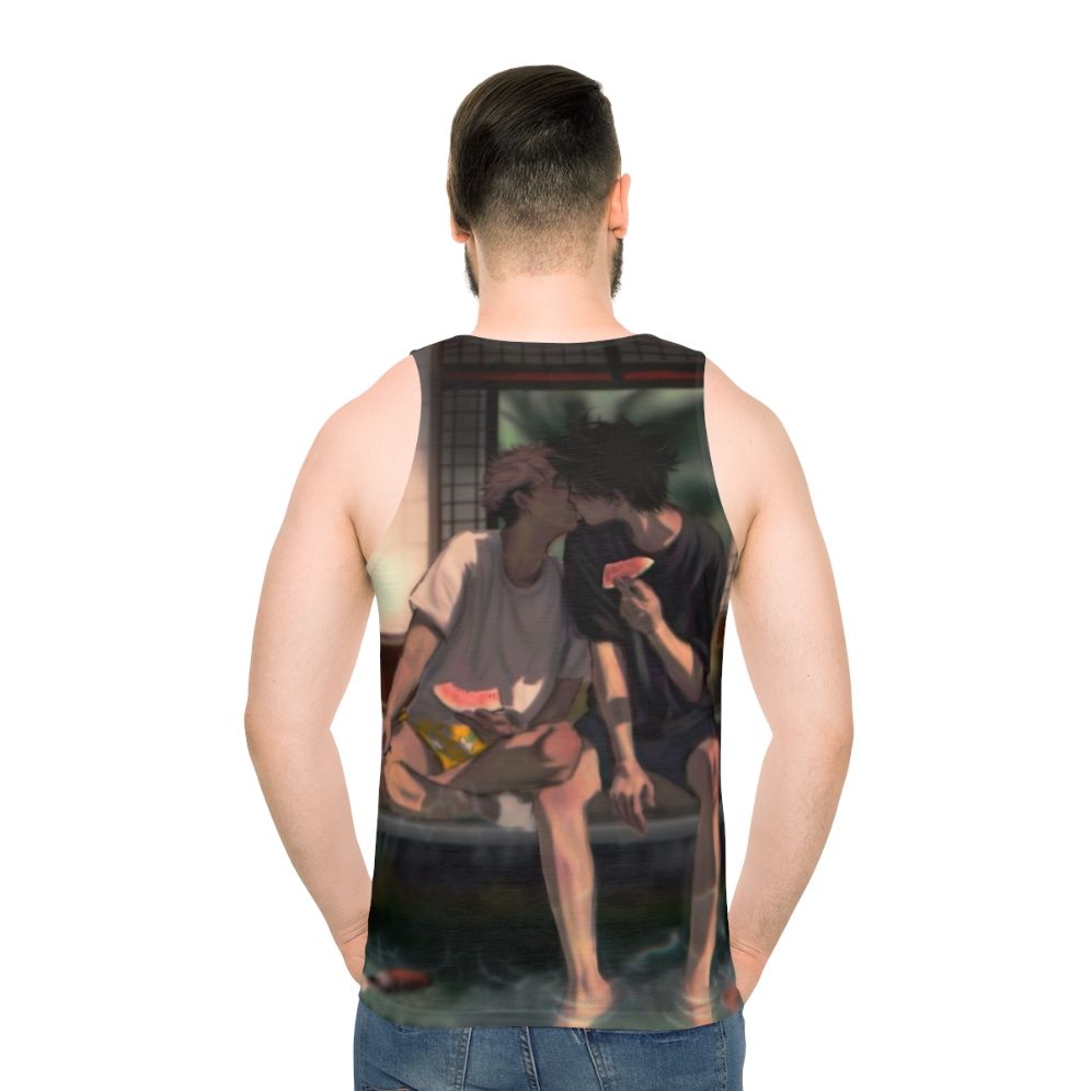 Jujutsu Kaisen Megumi Fushiguro and Itadori Yuuji Unisex Tank Top - men back